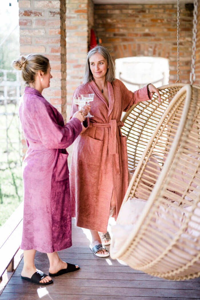 RÄTT Bambusfroteest naiste hommikumantel sallkraega