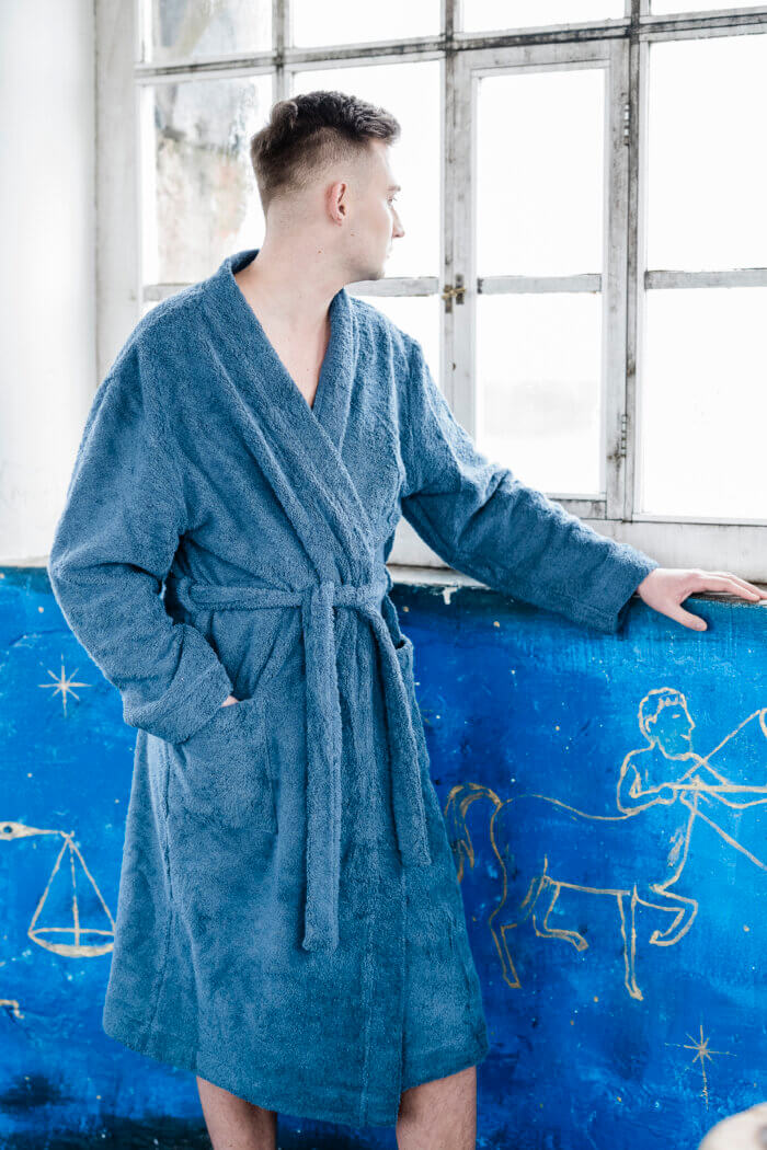 Men's Cotton Terry Cloth Bathrobe - Image 5