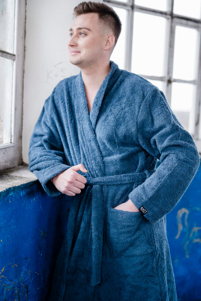 Men's Cotton Terry Cloth Bathrobe - Image 4