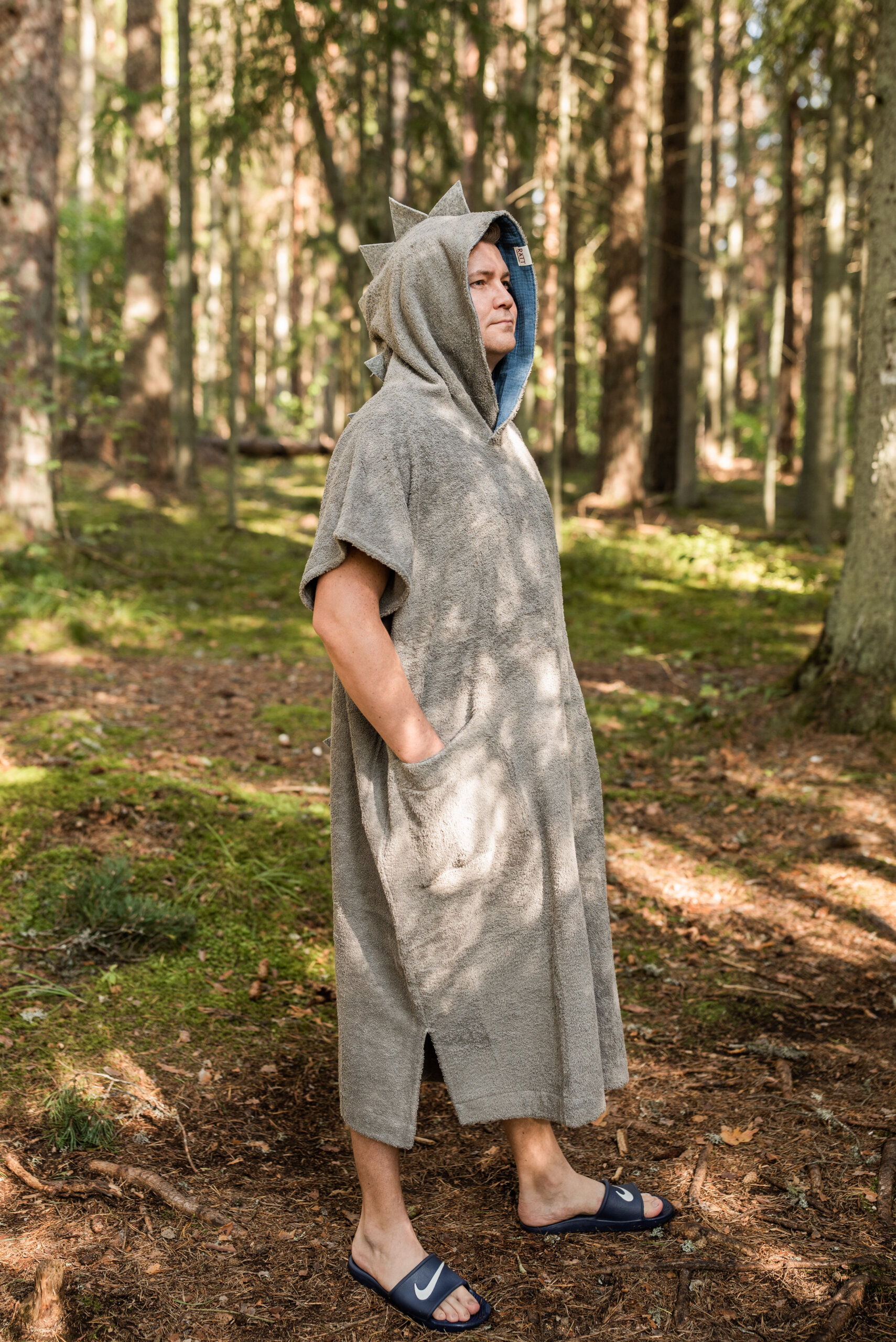 Puuvillafroteest poncho täiskasvanutele Draakon - Image 2