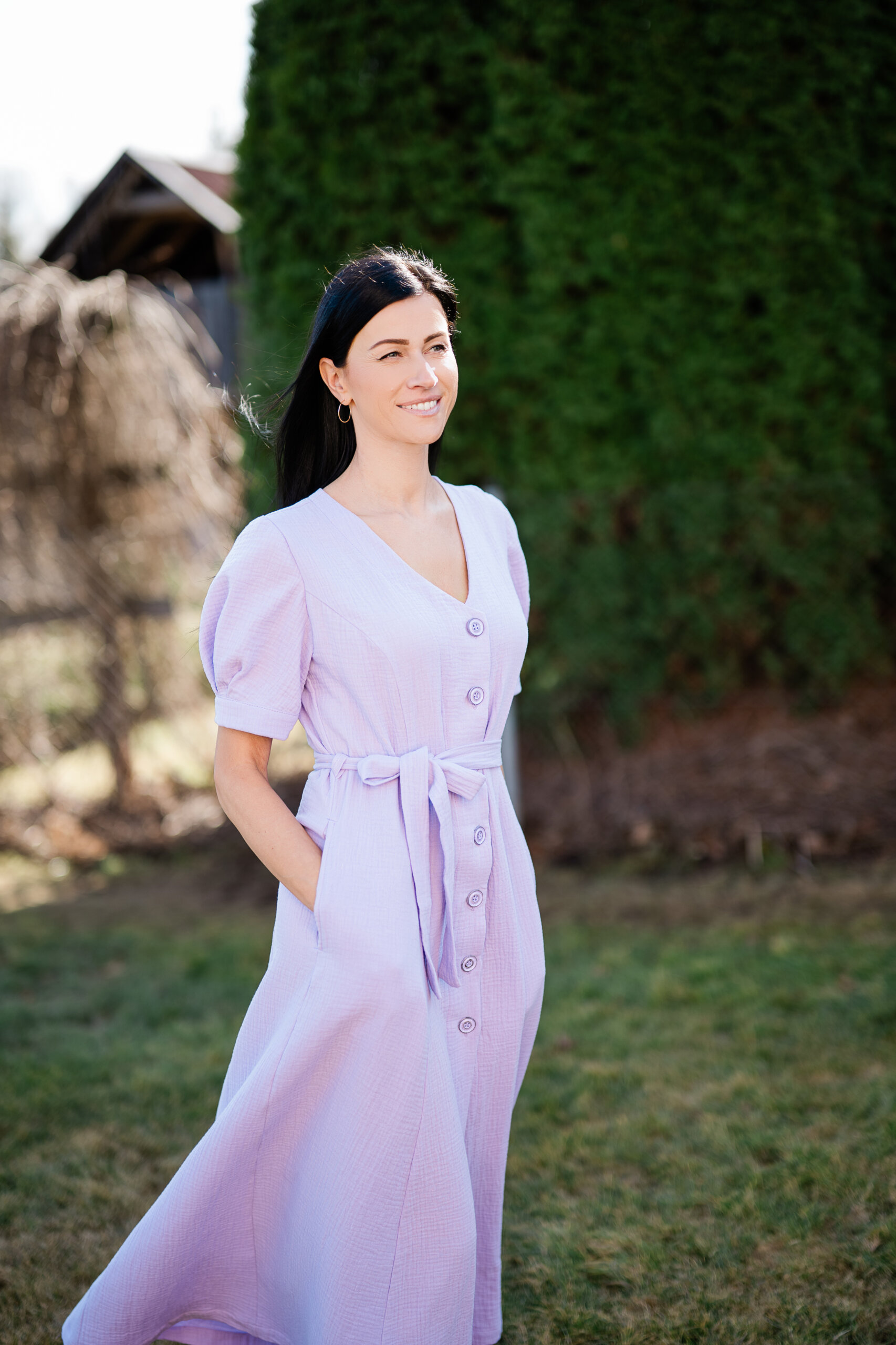 Long muslin dress - Image 14