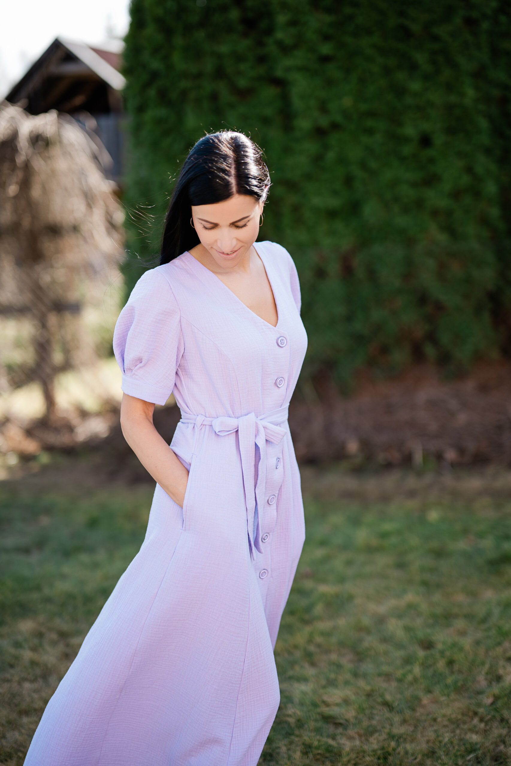 Long muslin dress - Image 9