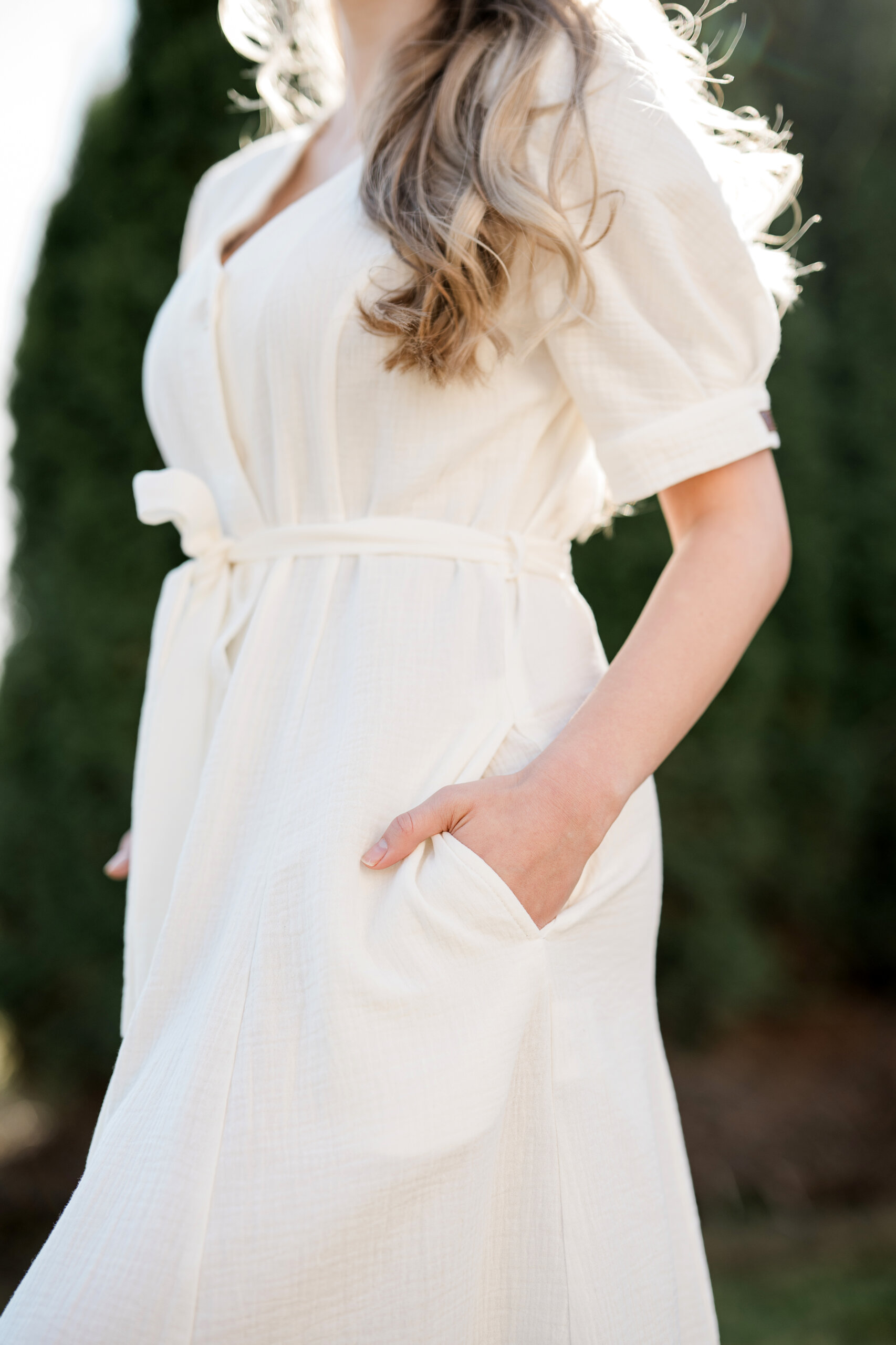 Long muslin dress - Image 7