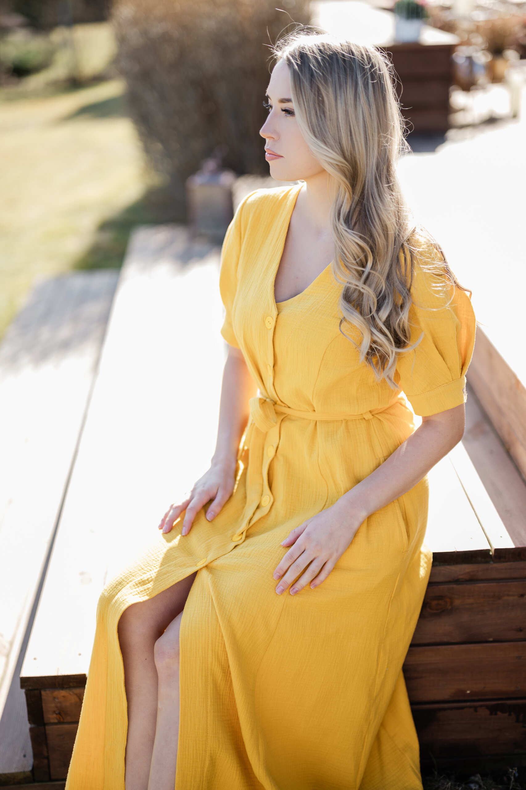 Long muslin dress - Image 4