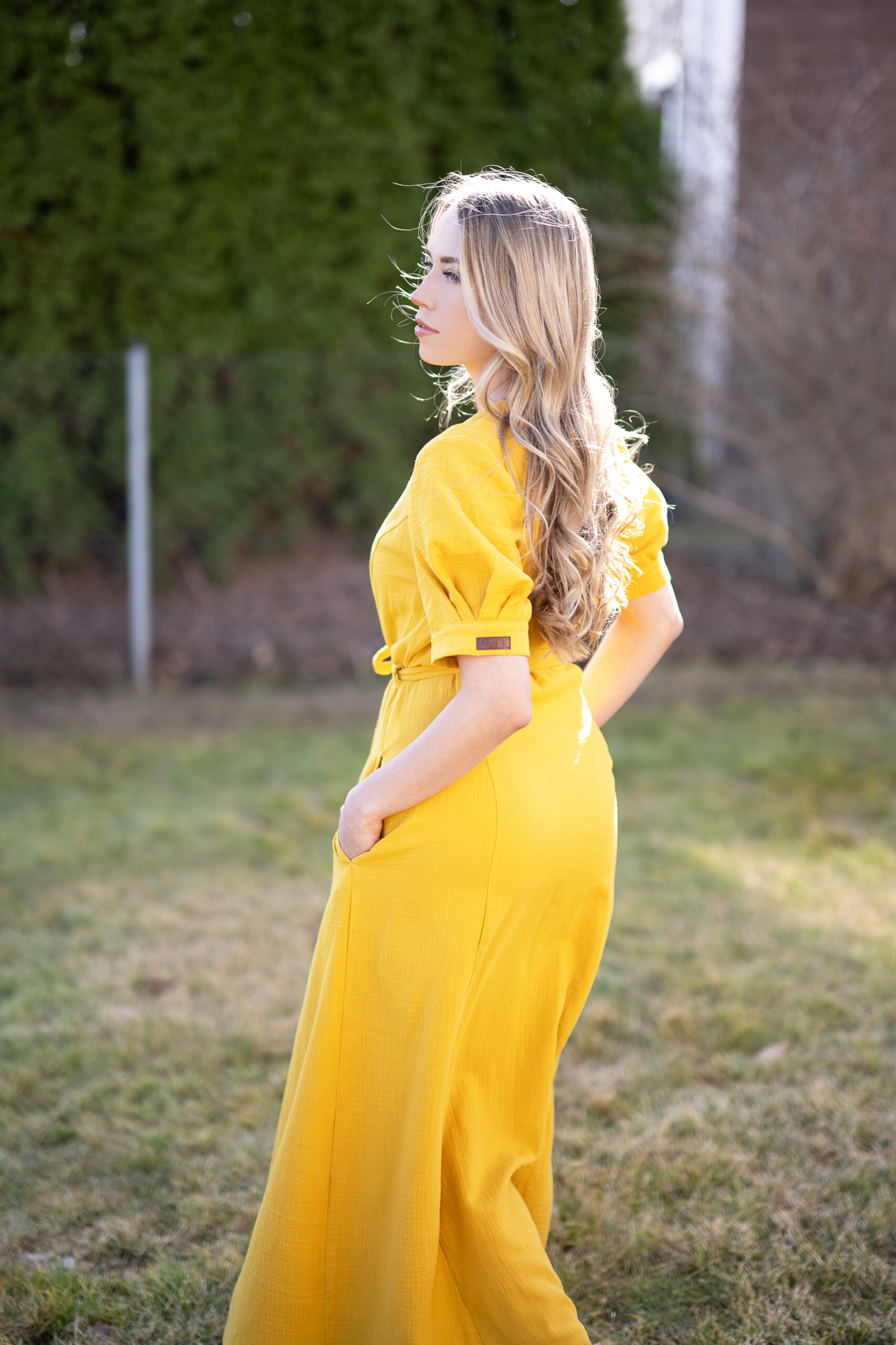 Long muslin dress - Image 3