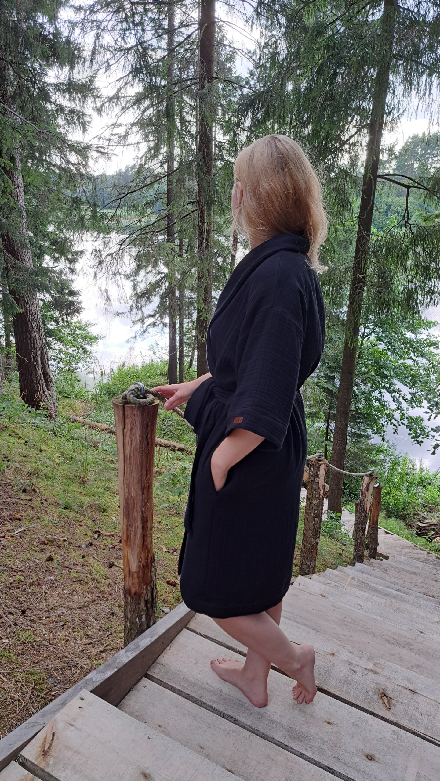 Pehmest musliinkangast kimono - Pilt 3
