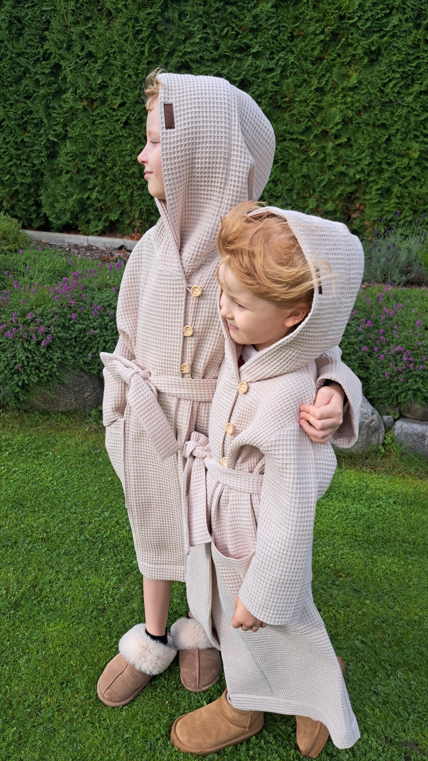 Children's bathrobe made of cotton waffle fabric - Image 4